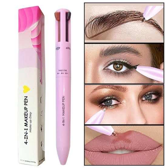 Eye Shadow liner 4 In 1 Makeup Pen Multifunctional Cosmetics Ballpoint Pens Waterproof Eyebrow Eyeliner